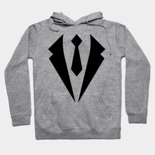 Fake Tuxedo with Tie: Funny Suit Top Hoodie